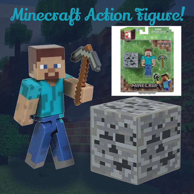 Minecraft: Steve Action Figure 🌍🎮