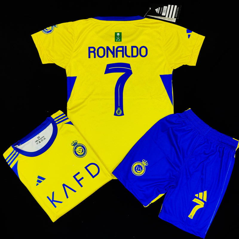 Cristiano Ronaldo | Al Nassr Yellow 2.0  ⚜️⚽ Football Kit - KIDS