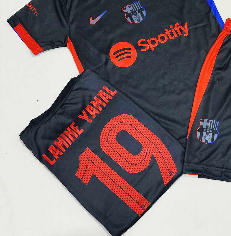 Lamine Yamal - FC Barcelona 🇪🇸  Black Football Kit - KIDS