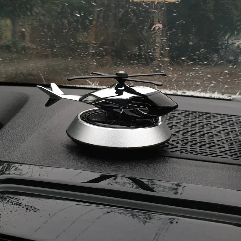 Solar Helicopter Car Air-freshener - Dashboard Accessory