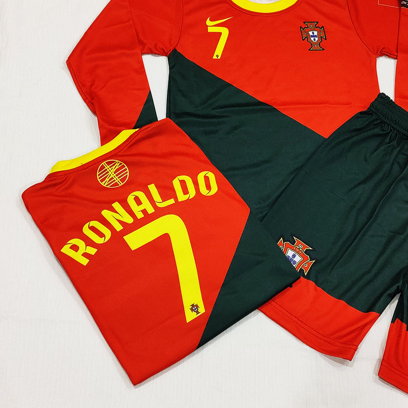 Ronaldo - Portugal 🇵🇹 - Full Sleeve Football Kit - KIDS