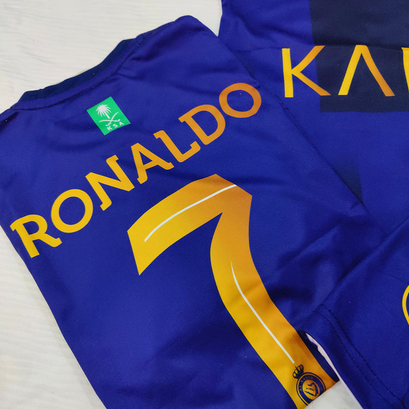 BLUE - Kids Al Nassr Ronaldo Football Kit ⚽