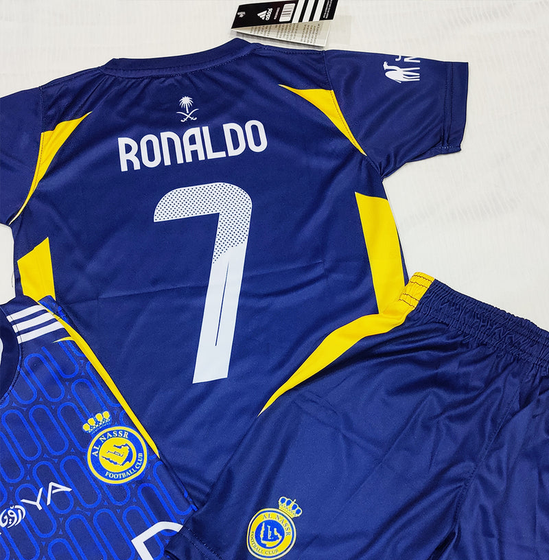 Cristiano Ronaldo | Al Nassr Blue 2.0  ⚜️⚽ Football Kit - KIDS