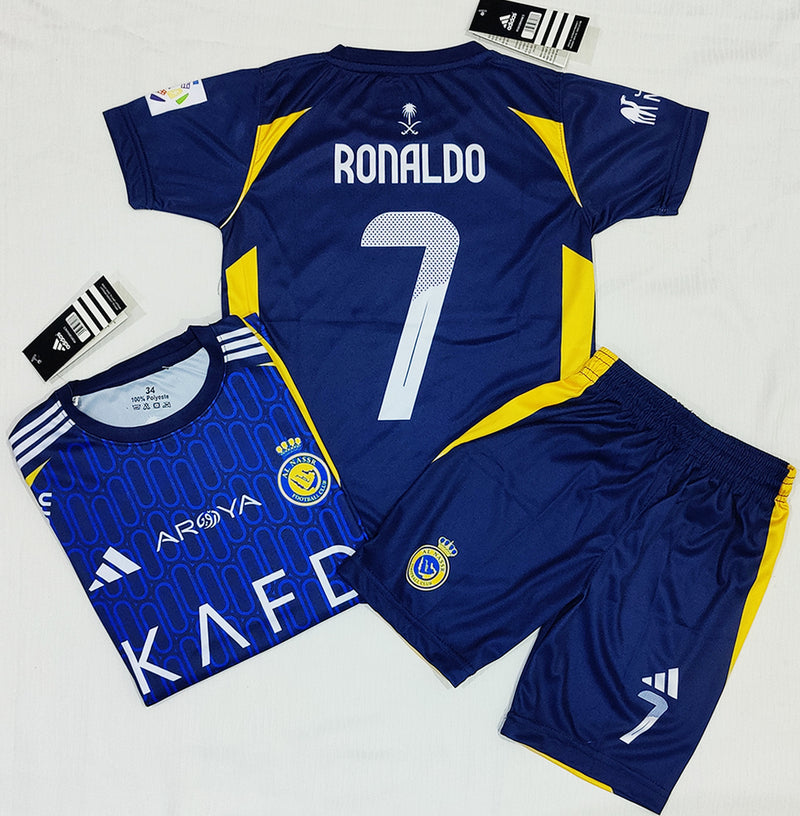 Cristiano Ronaldo | Al Nassr Blue 2.0  ⚜️⚽ Football Kit - KIDS