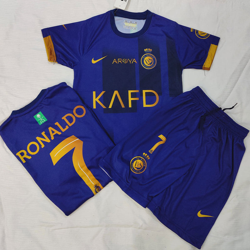 BLUE - Kids Al Nassr Ronaldo Football Kit ⚽