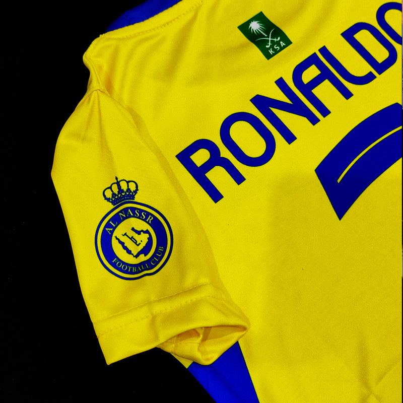 Cristiano Ronaldo | Al Nassr Yellow 2.0  ⚜️⚽ Football Kit - KIDS