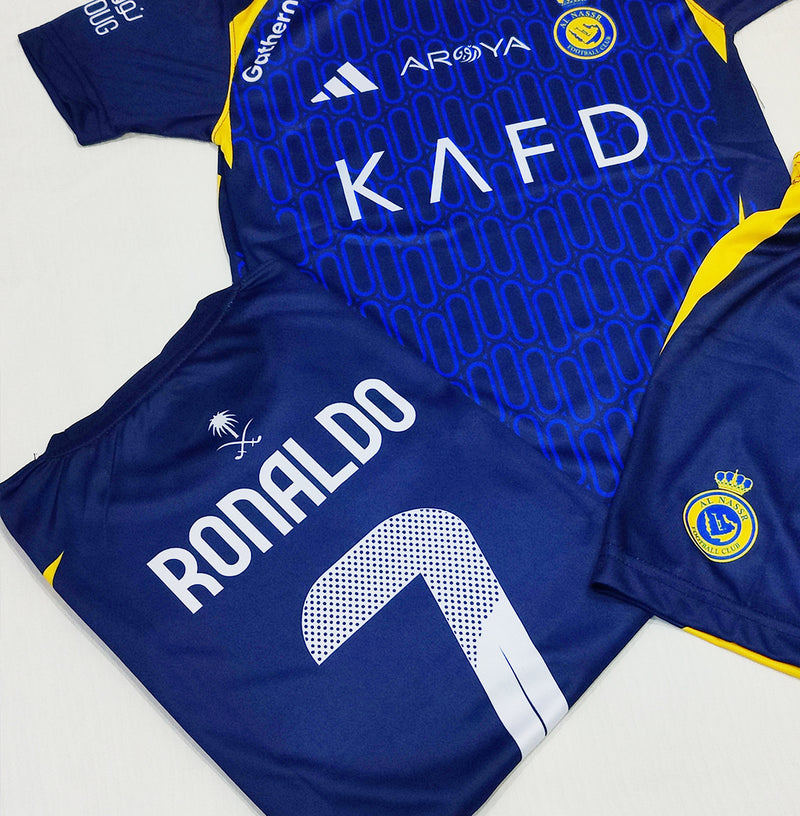 Cristiano Ronaldo | Al Nassr Blue 2.0  ⚜️⚽ Football Kit - KIDS