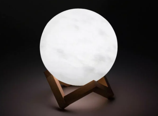 Himalayan Pink Salt Full Moon Lamp – Natural Air Purifier