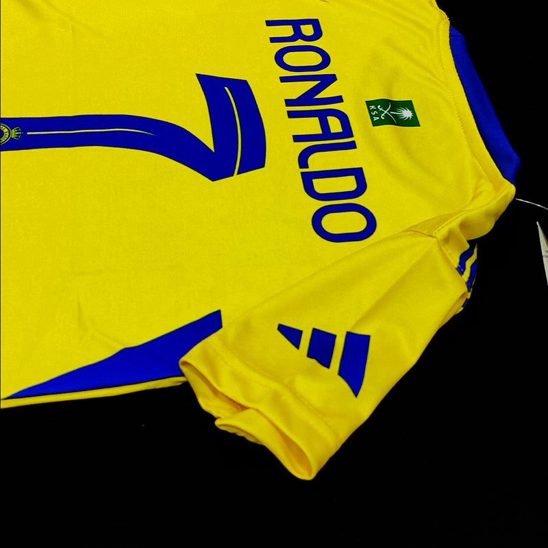 Cristiano Ronaldo | Al Nassr Yellow 2.0  ⚜️⚽ Football Kit - KIDS