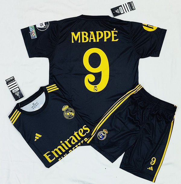 Mbappé Black | Real Madrid 👑⚽ Football Kit - KIDS