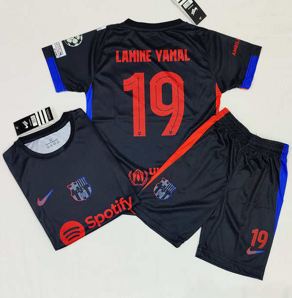 Lamine Yamal - FC Barcelona 🇪🇸  Black Football Kit - KIDS