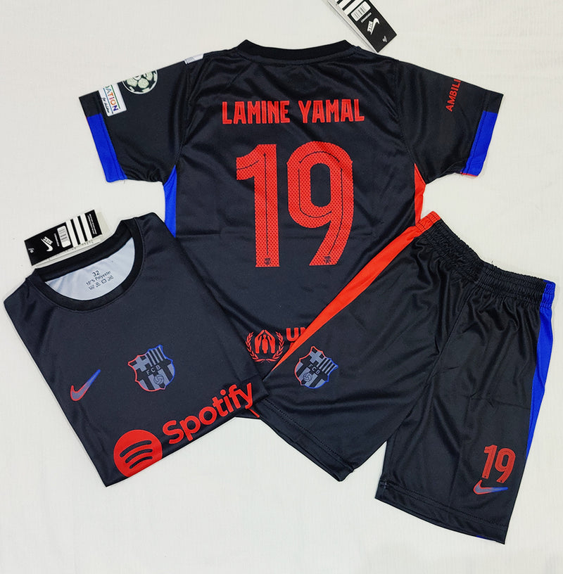 Lamine Yamal - FC Barcelona 🇪🇸  Black Football Kit - KIDS