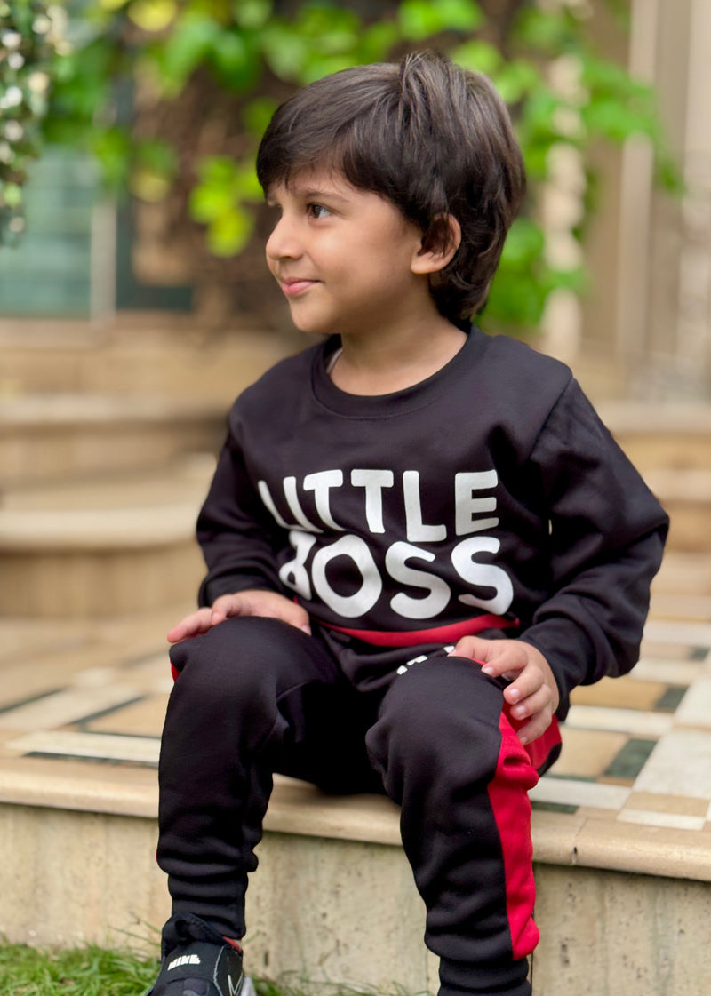 😎 Little Boss - Infant Sweatshirt & Trouser 👶❄️