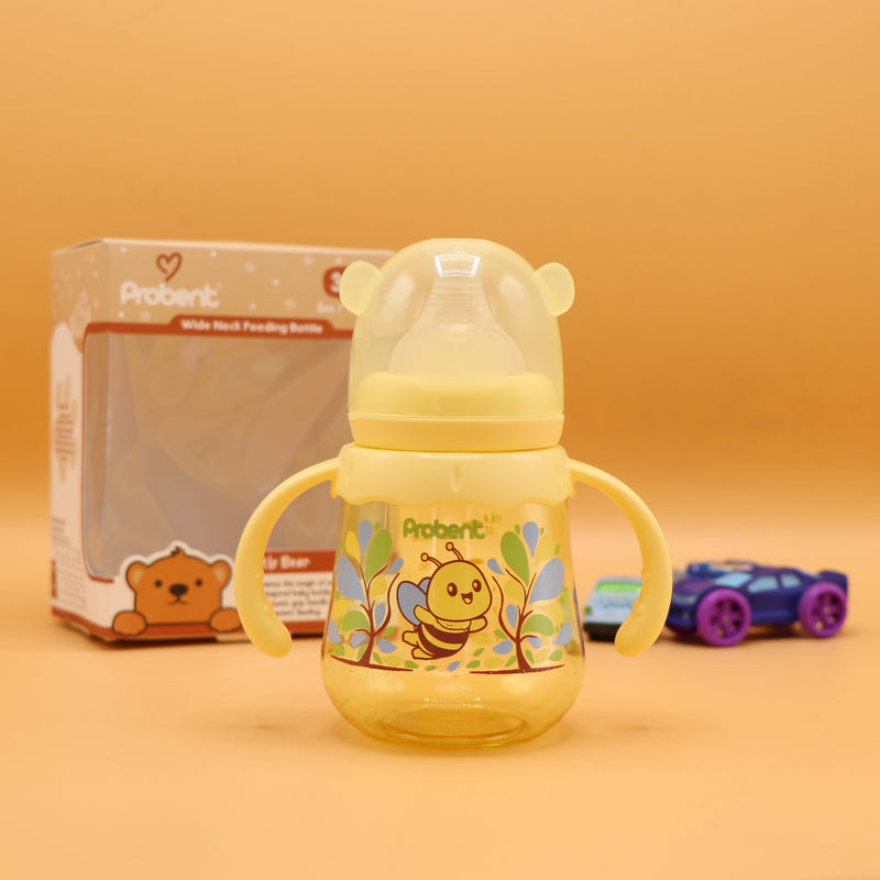 YELLOW - Probent Classic Feeder Bottles - Baby Bottles