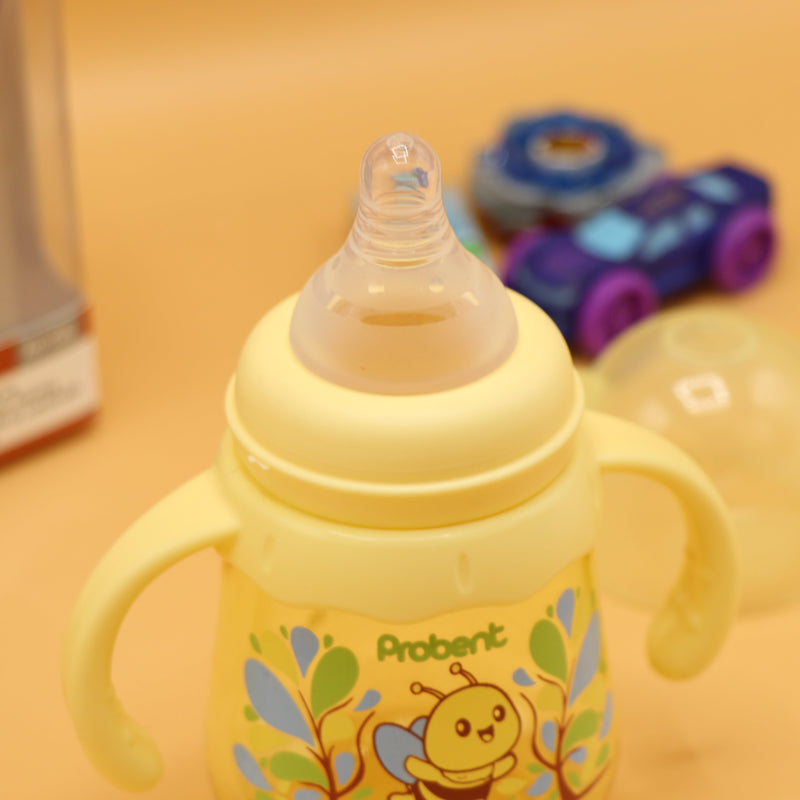 YELLOW - Probent Classic Feeder Bottles - Baby Bottles