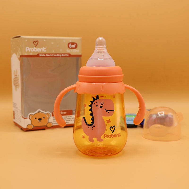 ORANGE - Probent Classic Feeder Bottles - Baby Bottles