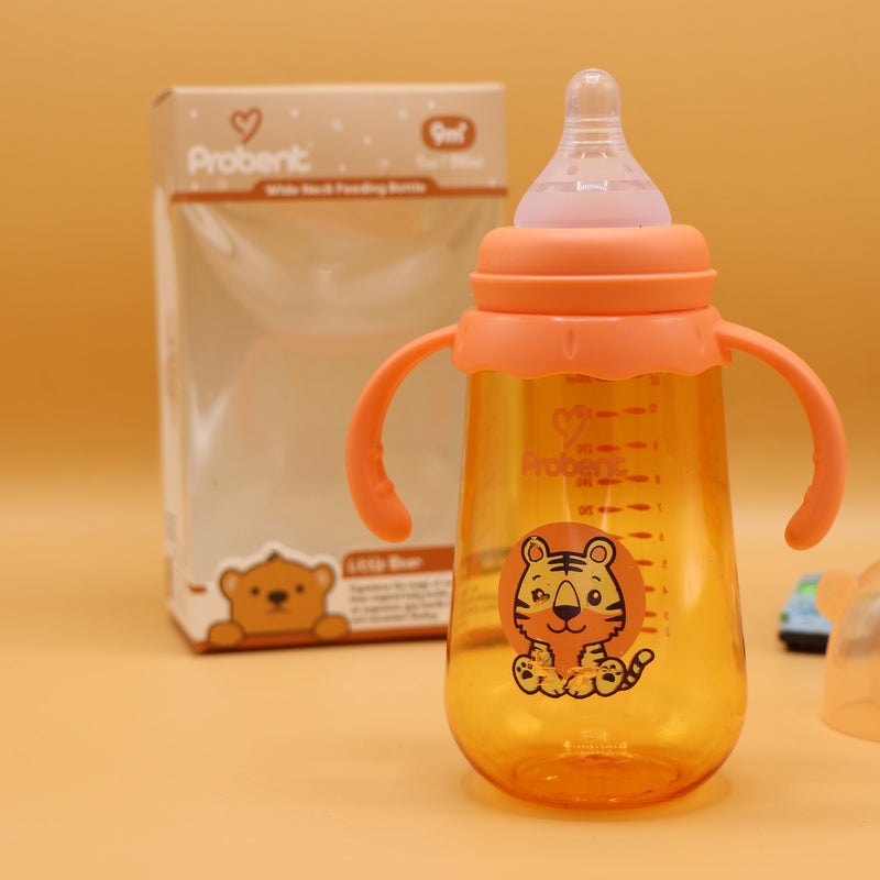 ORANGE - Probent Classic Feeder Bottles - Baby Bottles