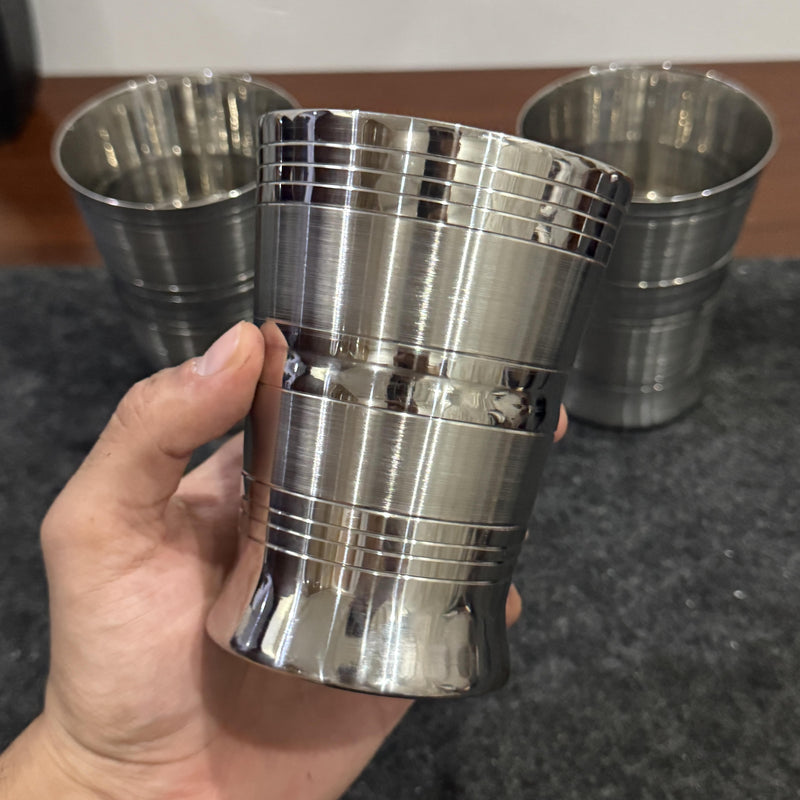 👑 Royal Sip – Premium Stainless Steel Glass 🥤 (400ml)