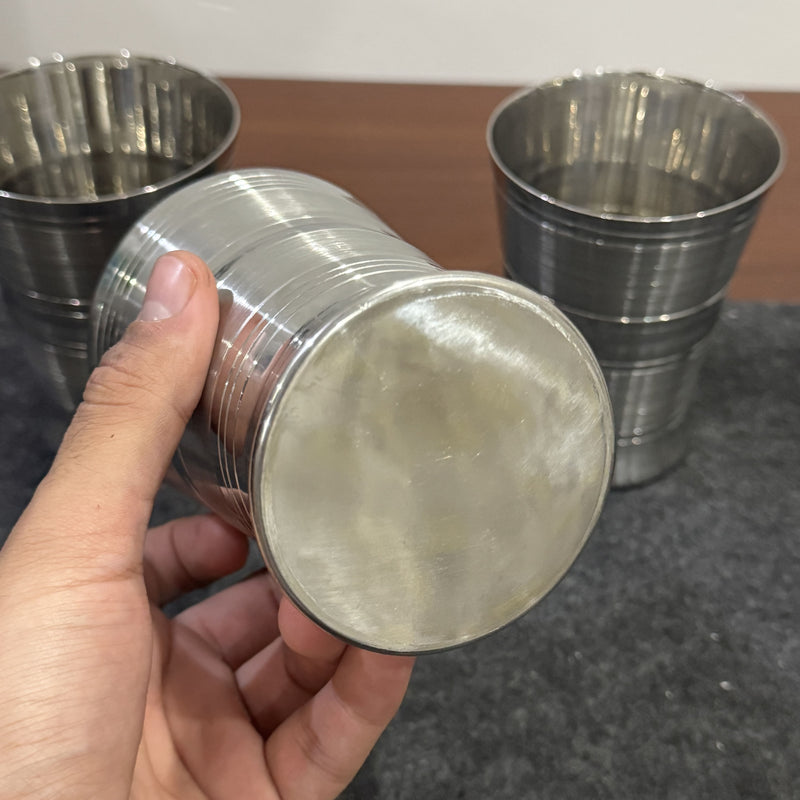 👑 Royal Sip – Premium Stainless Steel Glass 🥤 (400ml)