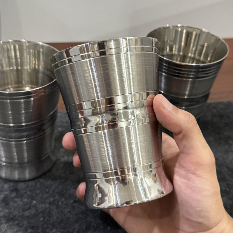 👑 Royal Sip – Premium Stainless Steel Glass 🥤 (400ml)