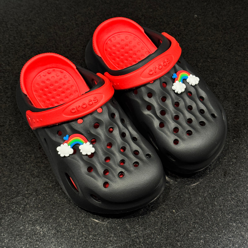 Kids’ Fun Bear Crocs - Red/Black