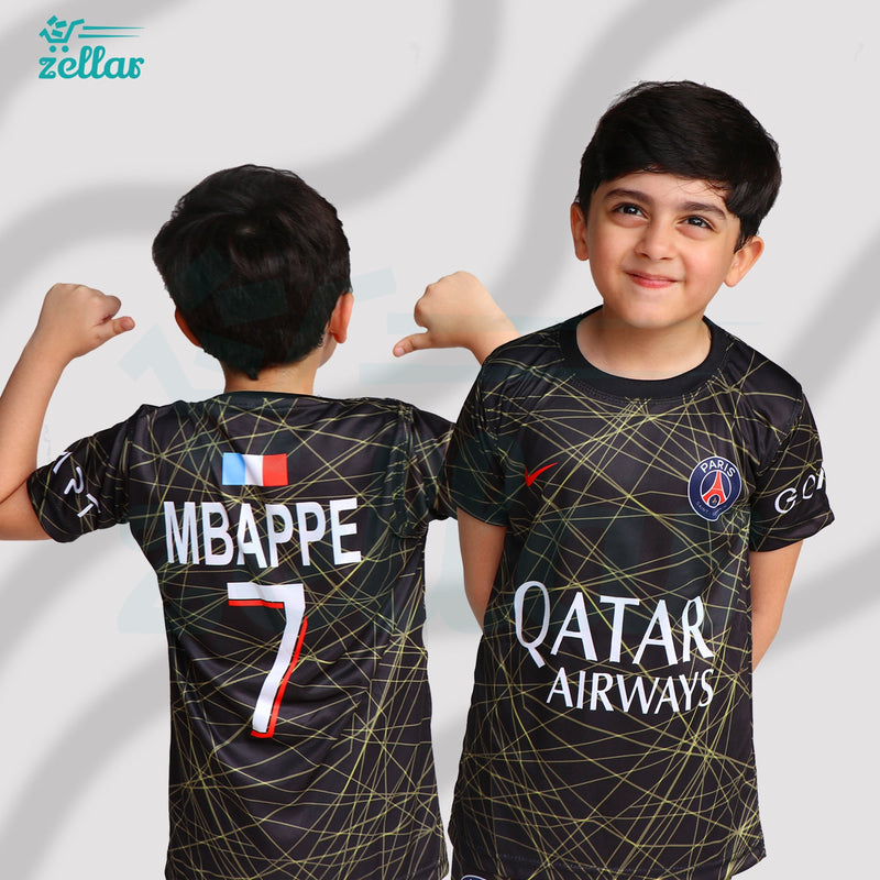 Mbappé - PARIS - Kids Football Kit ⭐⚽ - Black