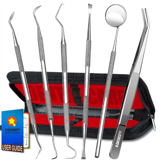 SmilePro™ 6-Piece Stainless Steel Dental Hygiene Kit