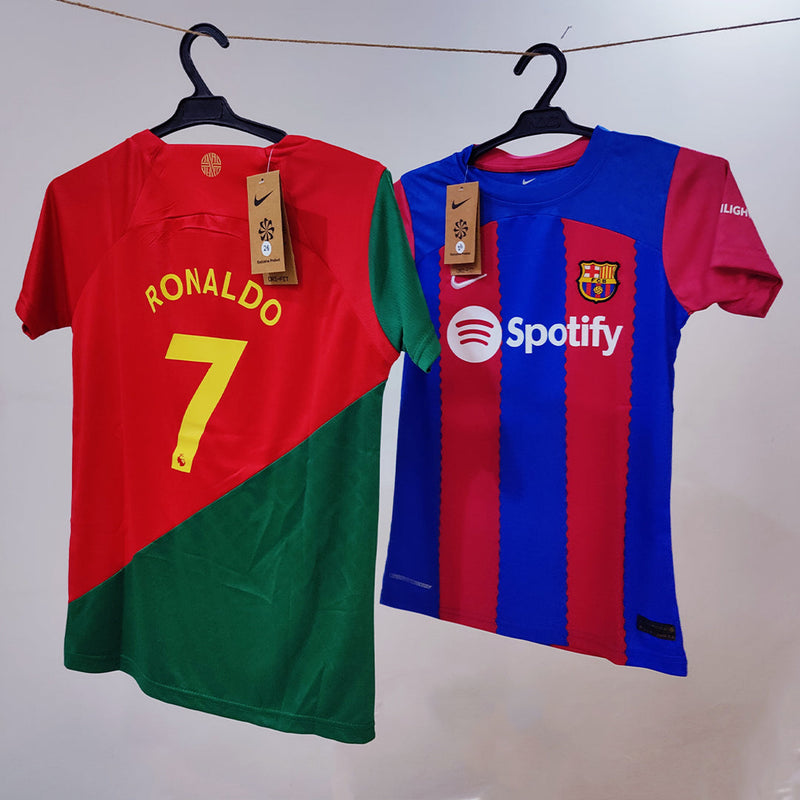 PREMIUM ⭐ -LEWANDOWSKI- Barcelona - Kids Football Jersey & Shorts 👕