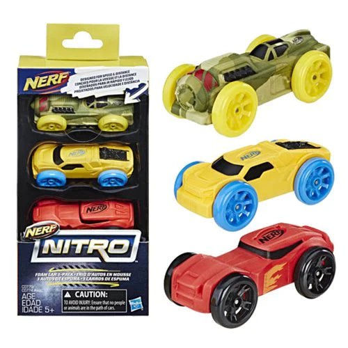 Nerf Nitro Foam Cars 3-Pack 🚗💨