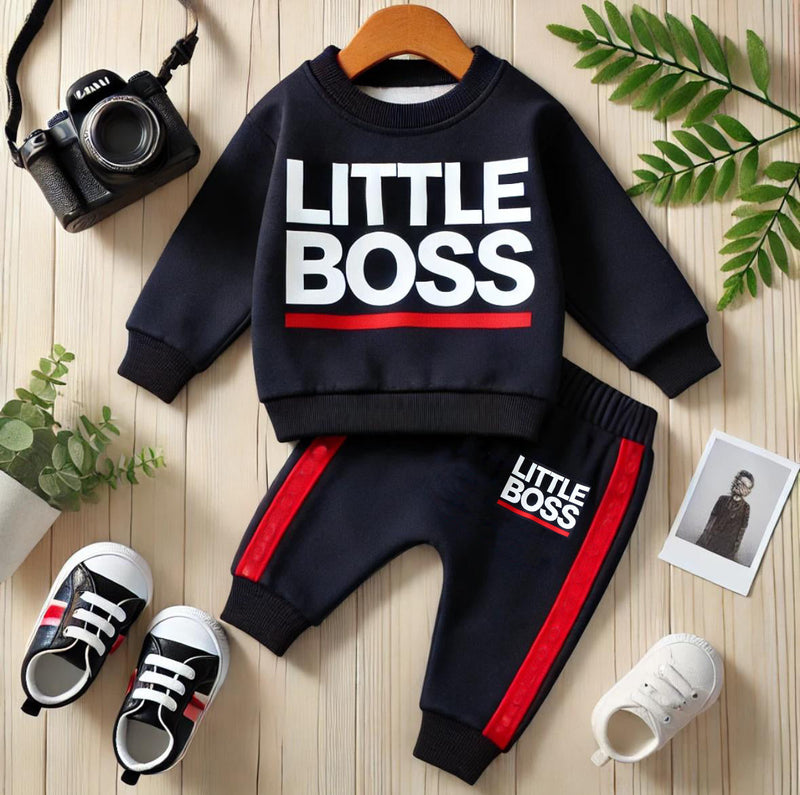 😎 Little Boss - Infant Sweatshirt & Trouser 👶❄️