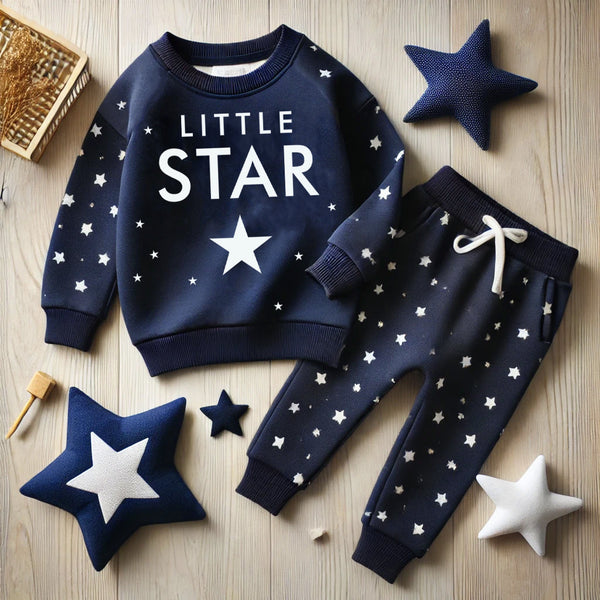 🌟 Little Star - Infant Sweatshirt & Trouser 👶❄️